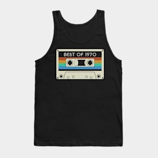 Vintage Best of 1970 50th Birthday Cassette Tape Tank Top